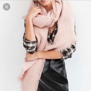 Baby Pink Blanket Scarf